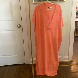 Free people coral tshirt dress M NWT